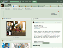 Tablet Screenshot of davidfcg.deviantart.com