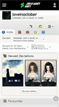 Mobile Screenshot of loveinoctober.deviantart.com