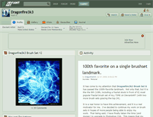 Tablet Screenshot of dragonfire3k3.deviantart.com