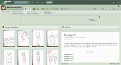 Desktop Screenshot of darkest-vampire.deviantart.com