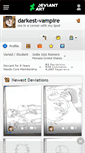 Mobile Screenshot of darkest-vampire.deviantart.com