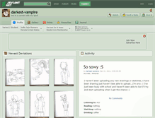 Tablet Screenshot of darkest-vampire.deviantart.com