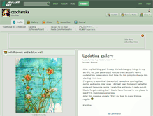 Tablet Screenshot of czochanska.deviantart.com