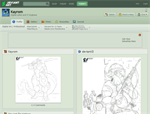 Tablet Screenshot of kayrom.deviantart.com
