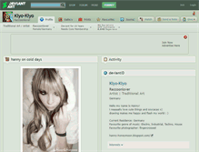 Tablet Screenshot of kiyo-kiyo.deviantart.com