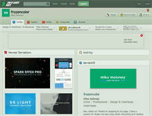 Tablet Screenshot of frozencolor.deviantart.com