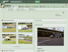 Tablet Screenshot of dylan-m.deviantart.com