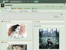 Tablet Screenshot of lenastinke.deviantart.com