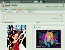 Tablet Screenshot of butterflyindisguise.deviantart.com