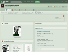 Tablet Screenshot of bethhawkinstheone.deviantart.com