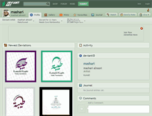 Tablet Screenshot of mashari.deviantart.com
