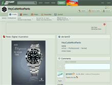 Tablet Screenshot of heycutienicepants.deviantart.com