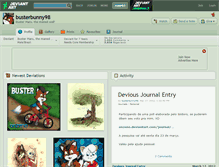 Tablet Screenshot of busterbunny98.deviantart.com