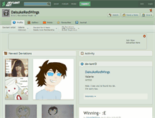 Tablet Screenshot of daisukeredwings.deviantart.com