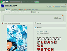 Tablet Screenshot of cute-angel-wings.deviantart.com