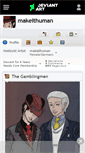 Mobile Screenshot of makeithuman.deviantart.com