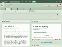 Tablet Screenshot of lunaluv13.deviantart.com
