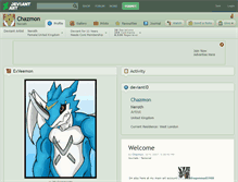 Tablet Screenshot of chazmon.deviantart.com