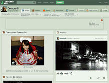 Tablet Screenshot of demonh8.deviantart.com