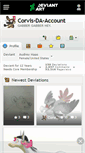 Mobile Screenshot of corvis-da-account.deviantart.com