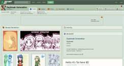Desktop Screenshot of daybreak-generation.deviantart.com