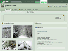 Tablet Screenshot of mr-lemonhead.deviantart.com