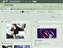 Tablet Screenshot of bitterendings.deviantart.com