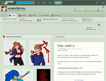 Tablet Screenshot of ecstaticoblivion.deviantart.com