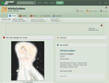 Tablet Screenshot of infinitygoddess.deviantart.com