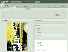 Tablet Screenshot of noua.deviantart.com