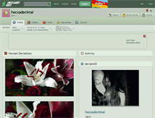 Tablet Screenshot of hecxadecimal.deviantart.com