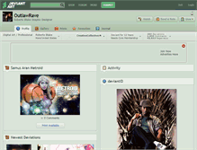 Tablet Screenshot of outlawrave.deviantart.com
