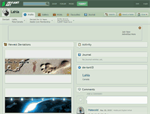 Tablet Screenshot of lahla.deviantart.com