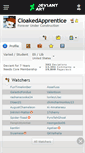 Mobile Screenshot of cloakedapprentice.deviantart.com