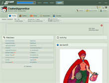 Tablet Screenshot of cloakedapprentice.deviantart.com