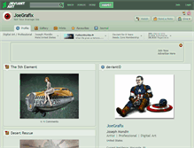 Tablet Screenshot of joegrafix.deviantart.com