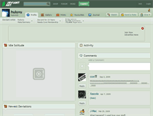 Tablet Screenshot of huluvu.deviantart.com