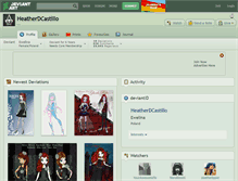 Tablet Screenshot of heatherdcastillo.deviantart.com
