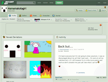 Tablet Screenshot of mamamakotagirl.deviantart.com