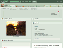 Tablet Screenshot of goboy.deviantart.com