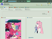 Tablet Screenshot of nekomiira.deviantart.com