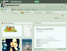 Tablet Screenshot of forgettinglastfriday.deviantart.com