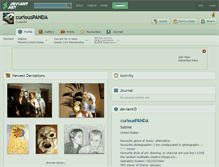 Tablet Screenshot of curiouspanda.deviantart.com