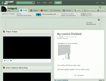 Tablet Screenshot of indagold.deviantart.com