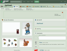 Tablet Screenshot of markhead.deviantart.com