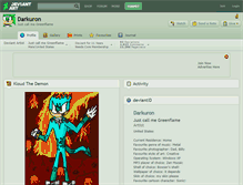 Tablet Screenshot of darkuron.deviantart.com