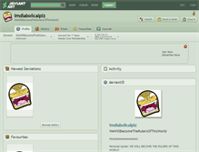 Tablet Screenshot of imdiabolicalplz.deviantart.com