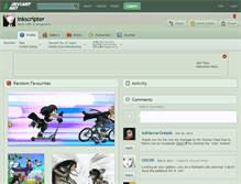 Tablet Screenshot of inkscripter.deviantart.com