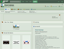 Tablet Screenshot of bizarrostamps.deviantart.com