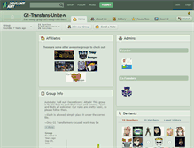 Tablet Screenshot of g1-transfans-unite.deviantart.com